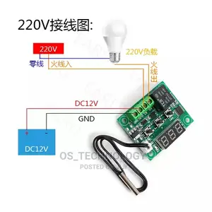 New Digital Temperature Controller 12V.Incubator,Friji, N.K