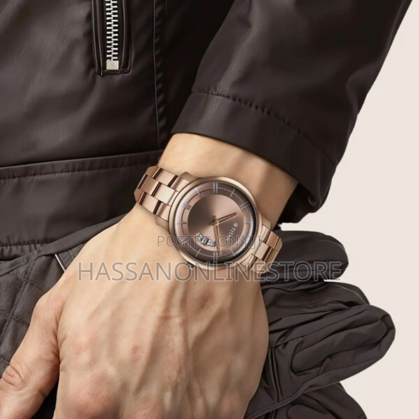Titan Clasique Slim Quartz Analog Date Coffee Brown Watch