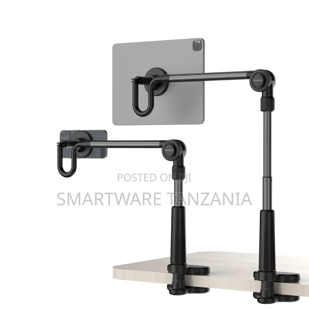 Porodo Lazy Man Stand With Magnetic Suction 92cm - Black