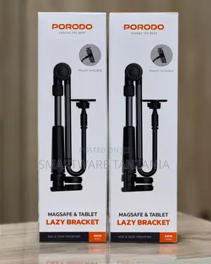 Porodo Lazy Man Stand 92cm, Portable, 360° Swivel Rotation