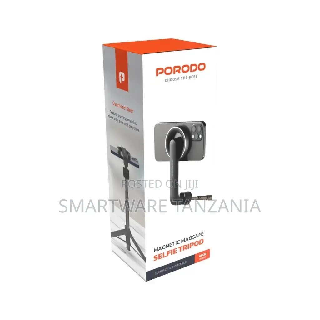 Porodo Selfie Stick 64.5cm Extendable Tripod Remote Control