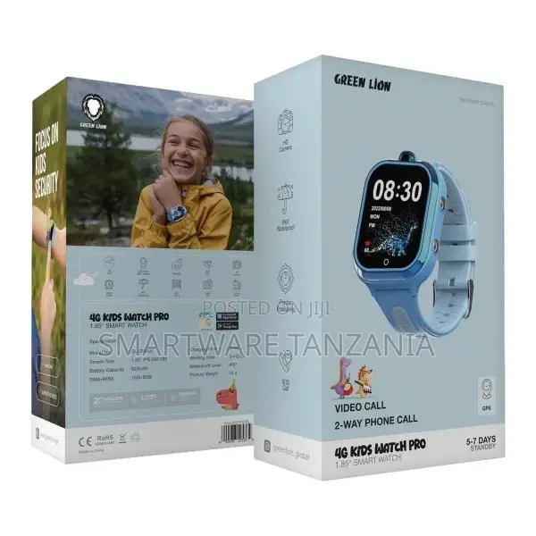 Green Lion 4g Kids Watch Pro 1.85" Smart Watch - Blue
