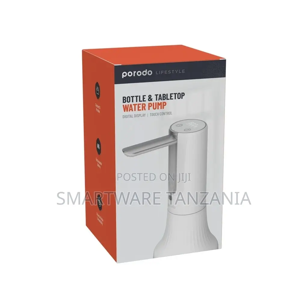 Porodo Tabletop Water Pump Digital Display and Touch Control