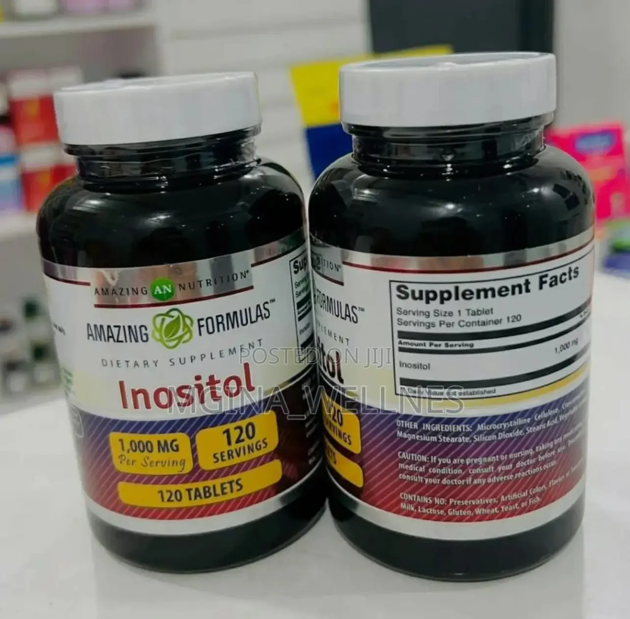 Amazing Formulas Inositol | 1000 Mg | 120 Tablets