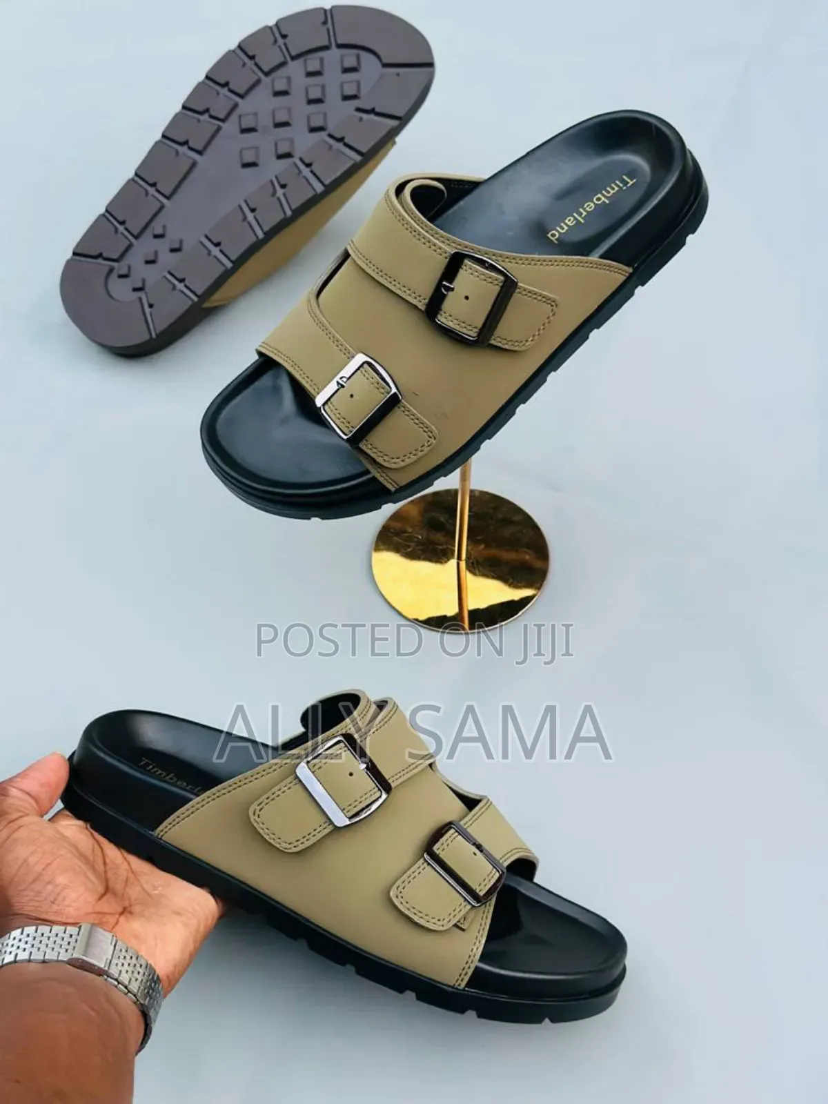 Men's Sandals Timberland Green Pure Leather
