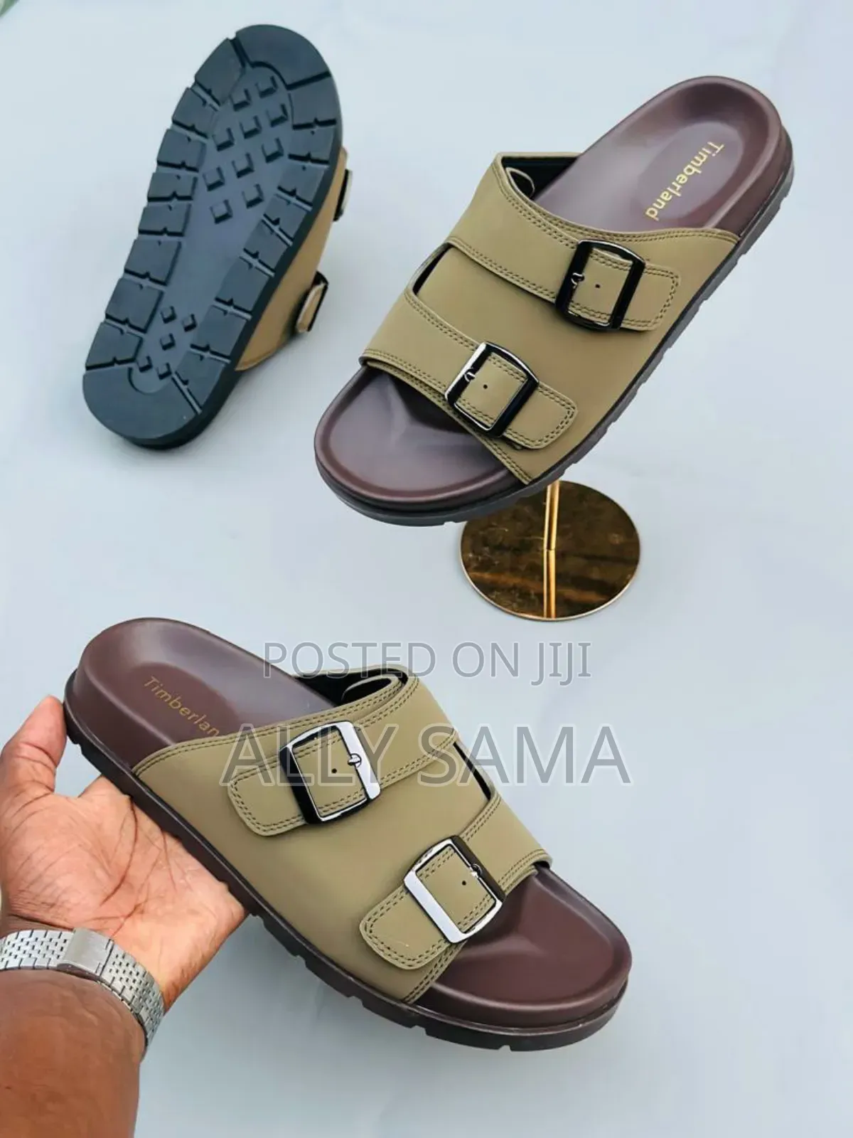 Men's Sandals Timberland Green Pure Leather