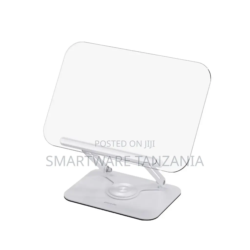 Porodo Transparent 360 Rotatable and Adjustable Tablet Stand