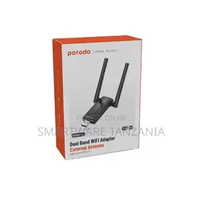 Porodo Dual Band Wifi6 Usb Adapter With Usb a to Type-C