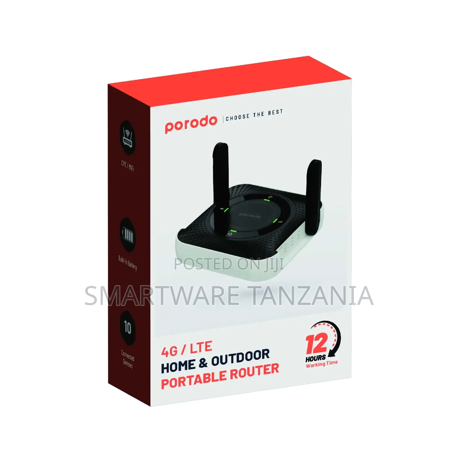 Porodo Portable Cpe Mifi 3g/4g Wireless Router 4000mah