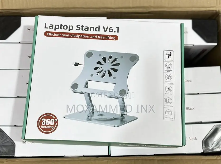 360 Laptop Stand Aluminum With Fan