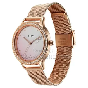 Titan Purple Glam It Up Pink Dial Analog Watch for Women