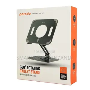 Porodo Holder Angle Adjustable And Rotatable Tablet Stand