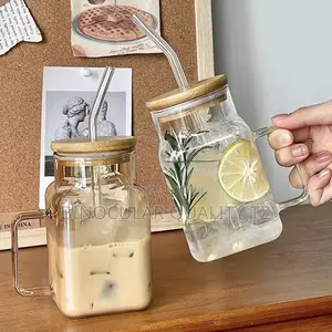 Milk Tea Juice Cup Glass 2pcs