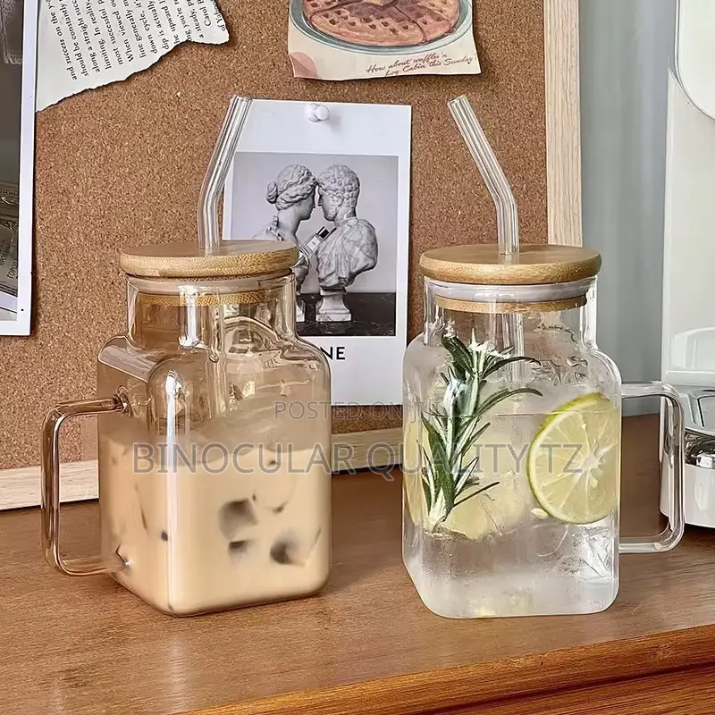 Milk Tea Juice Cup Glass 2pcs