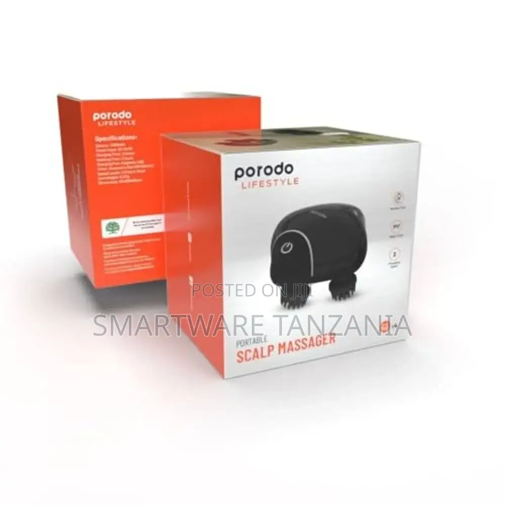 Porodo Lifestyle Portable Scalp Massager - Black