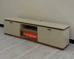 Luxury Tv Showcase With Fire Place 6 Ft