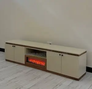 Luxury Tv Showcase With Fire Place 6 Ft