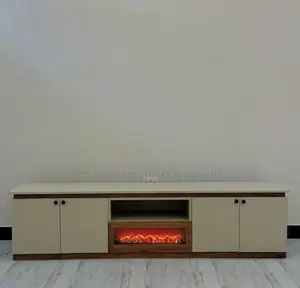 Luxury Tv Showcase With Fire Place 6 Ft