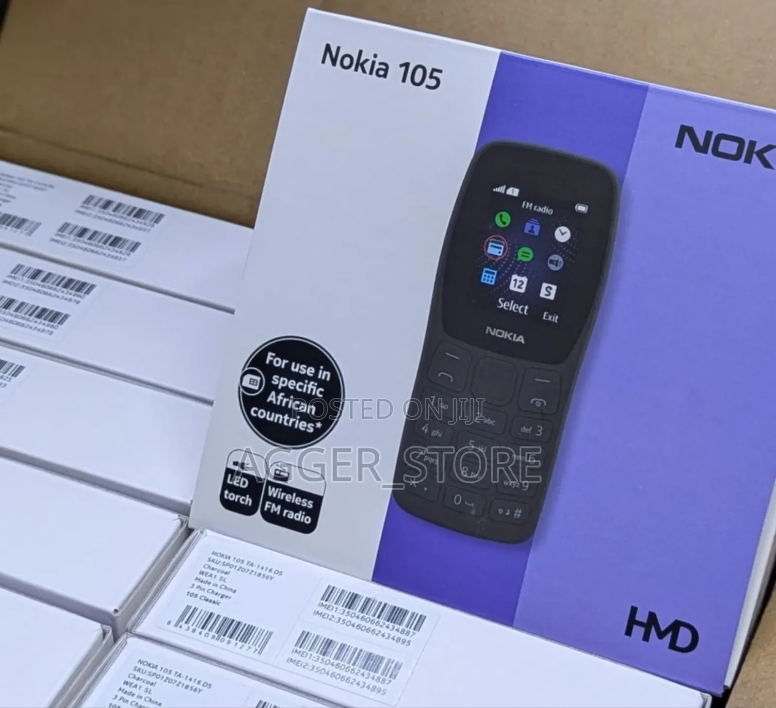 New Nokia 105 Black
