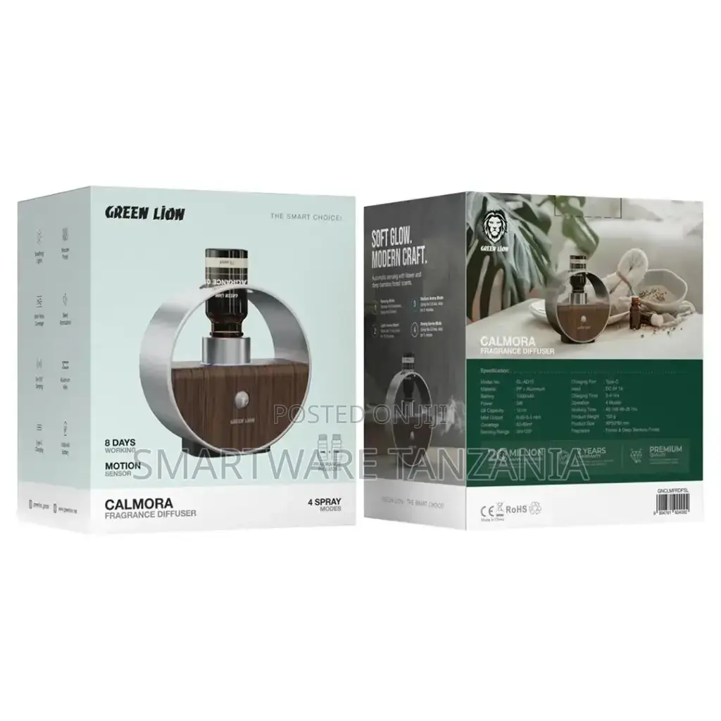 Green Lion Calmora Fragrance Diffuser - Silver