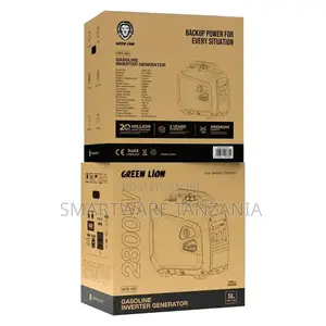 Green Lion Gasoline Inverter Generator Gtr120 - Black