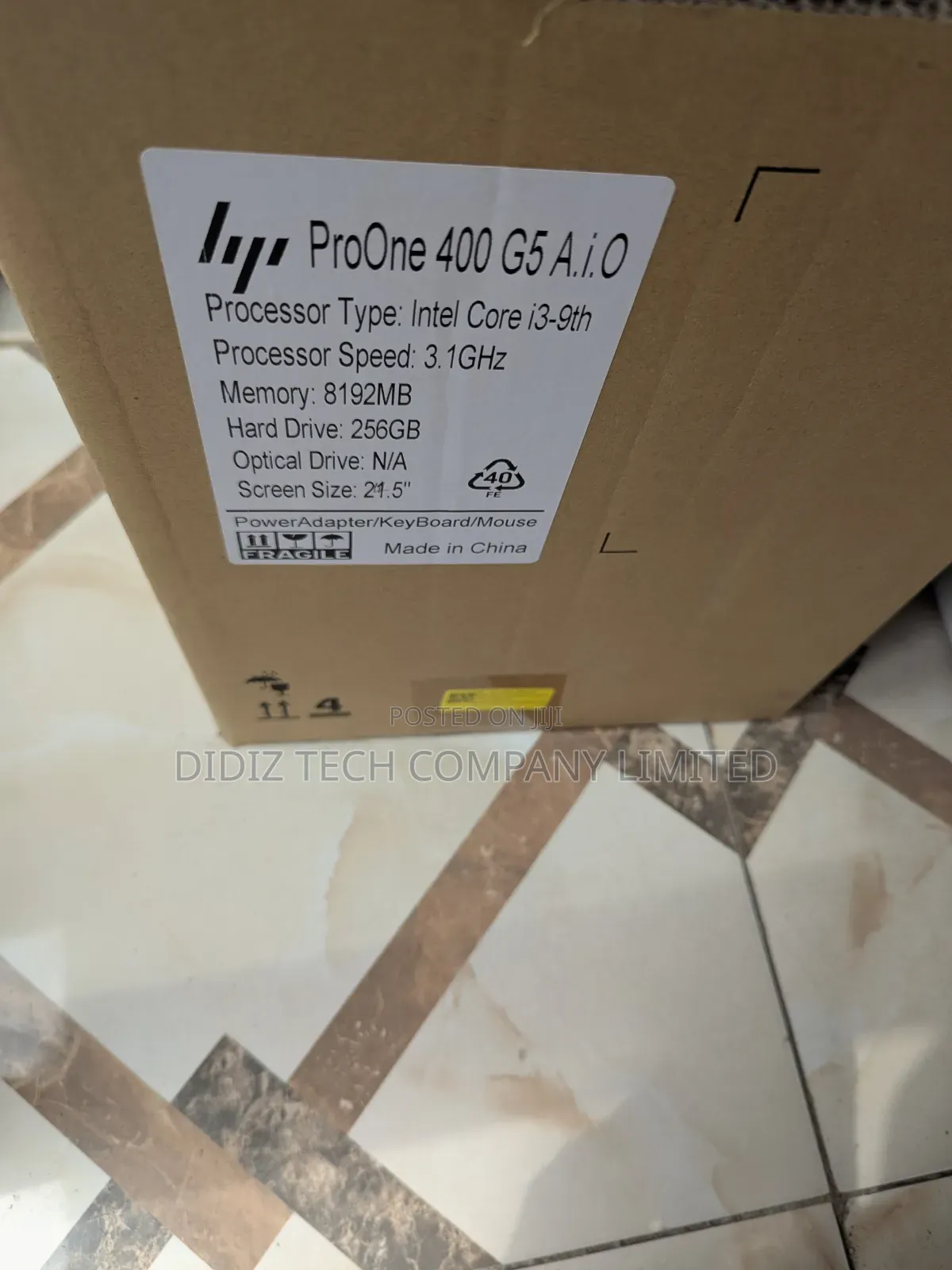 Desktop Computer HP ProOne 600 8GB Intel Core I3 SSD 256GB