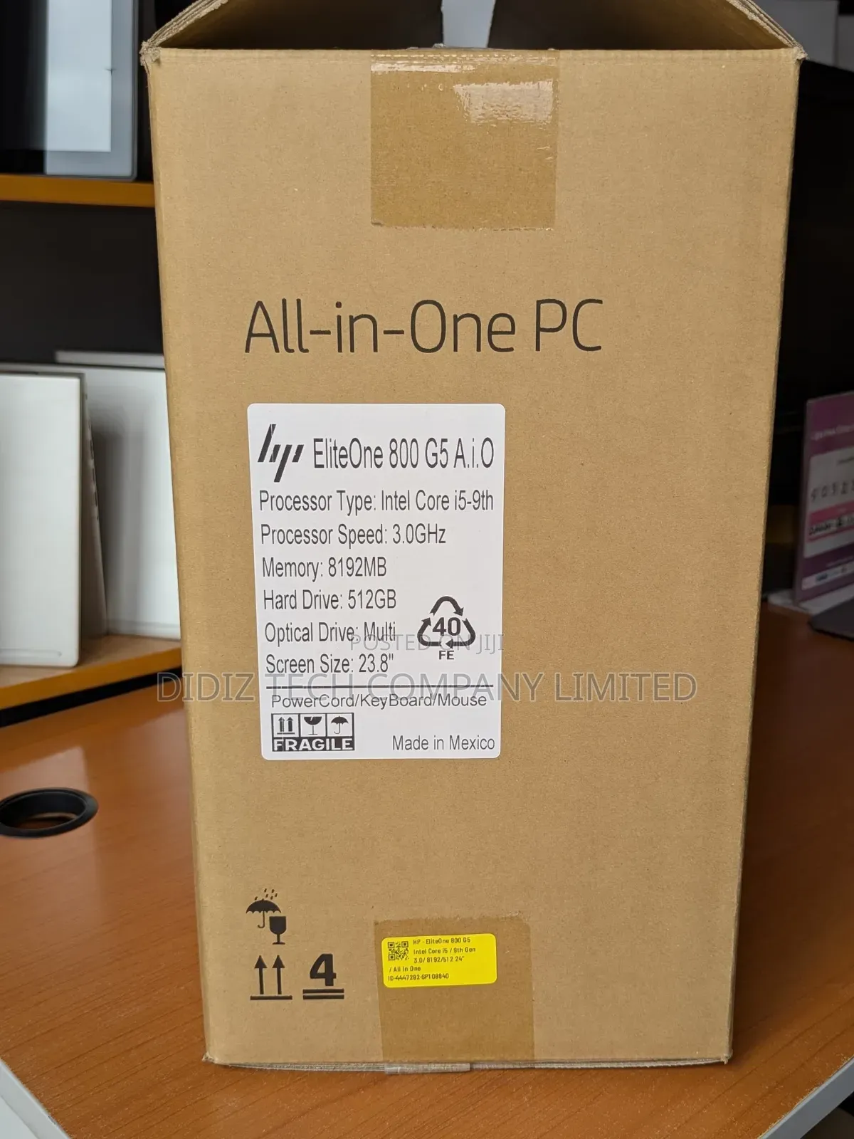 Desktop Computer HP EliteOne 800 8GB Intel Core I5 SSD 512GB