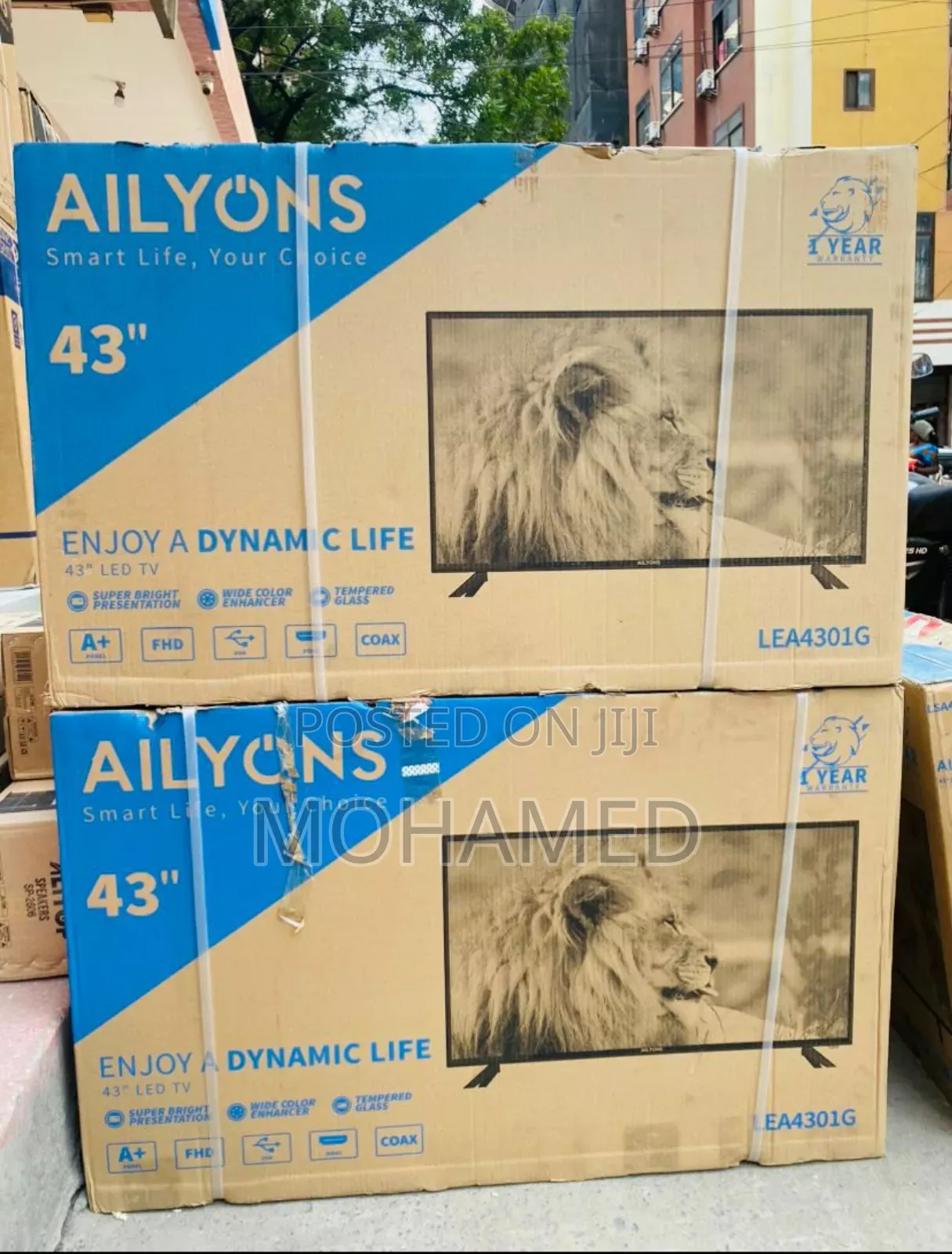 Ailyons Inch 43 Double Glass Led Tv