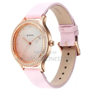 Titan Purple Glam It Up Pink Dial Analog With Date Watch