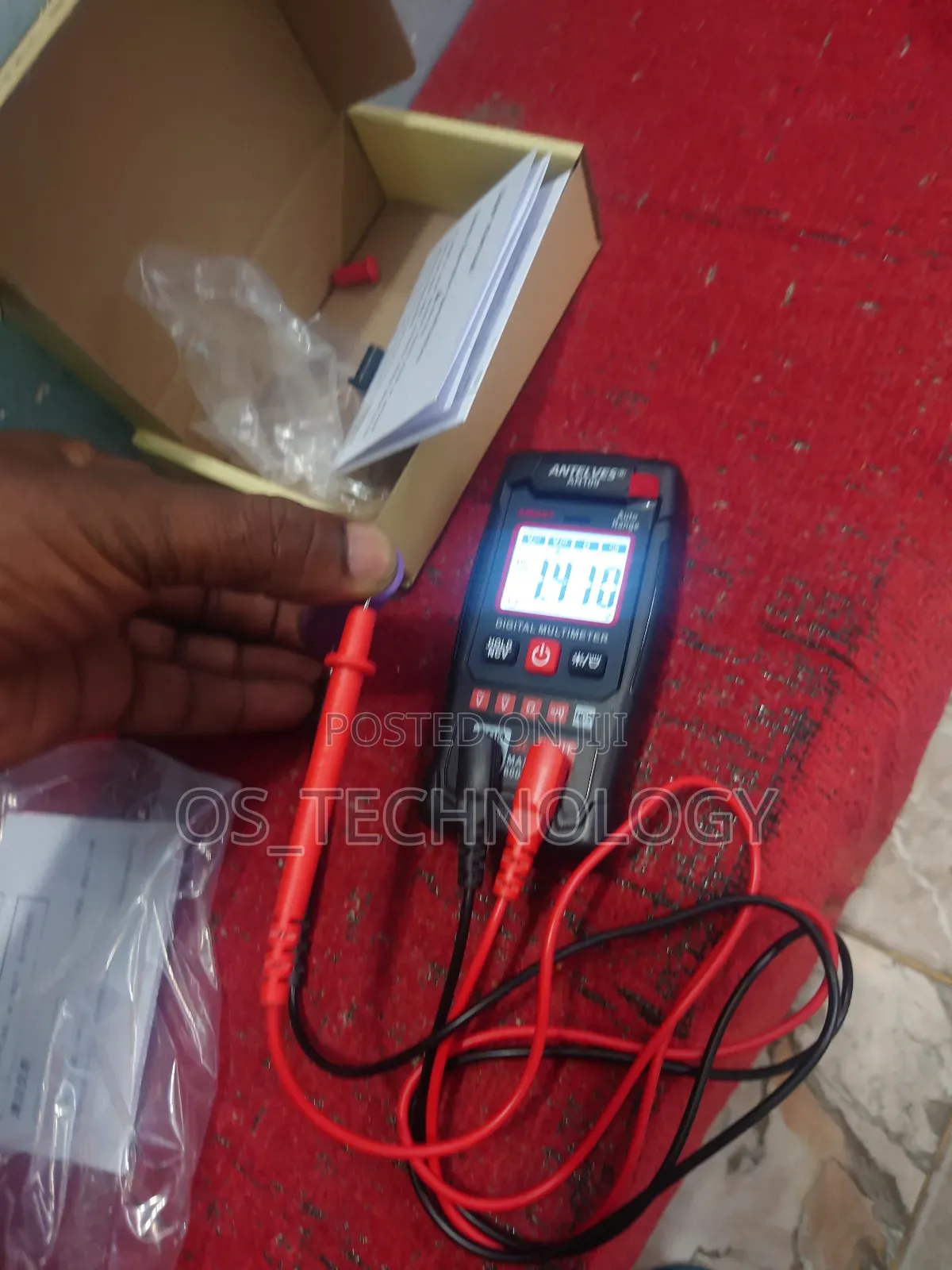 Rechargeable Auto Digital Multimeter 3000ma Long Life