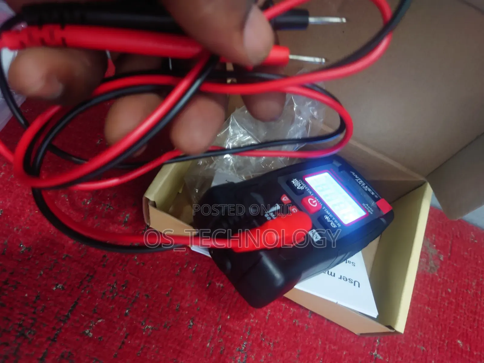 Rechargeable Auto Digital Multimeter 3000ma Long Life