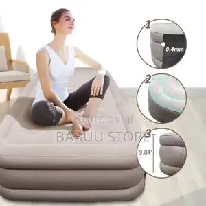 Airbed With Building Home