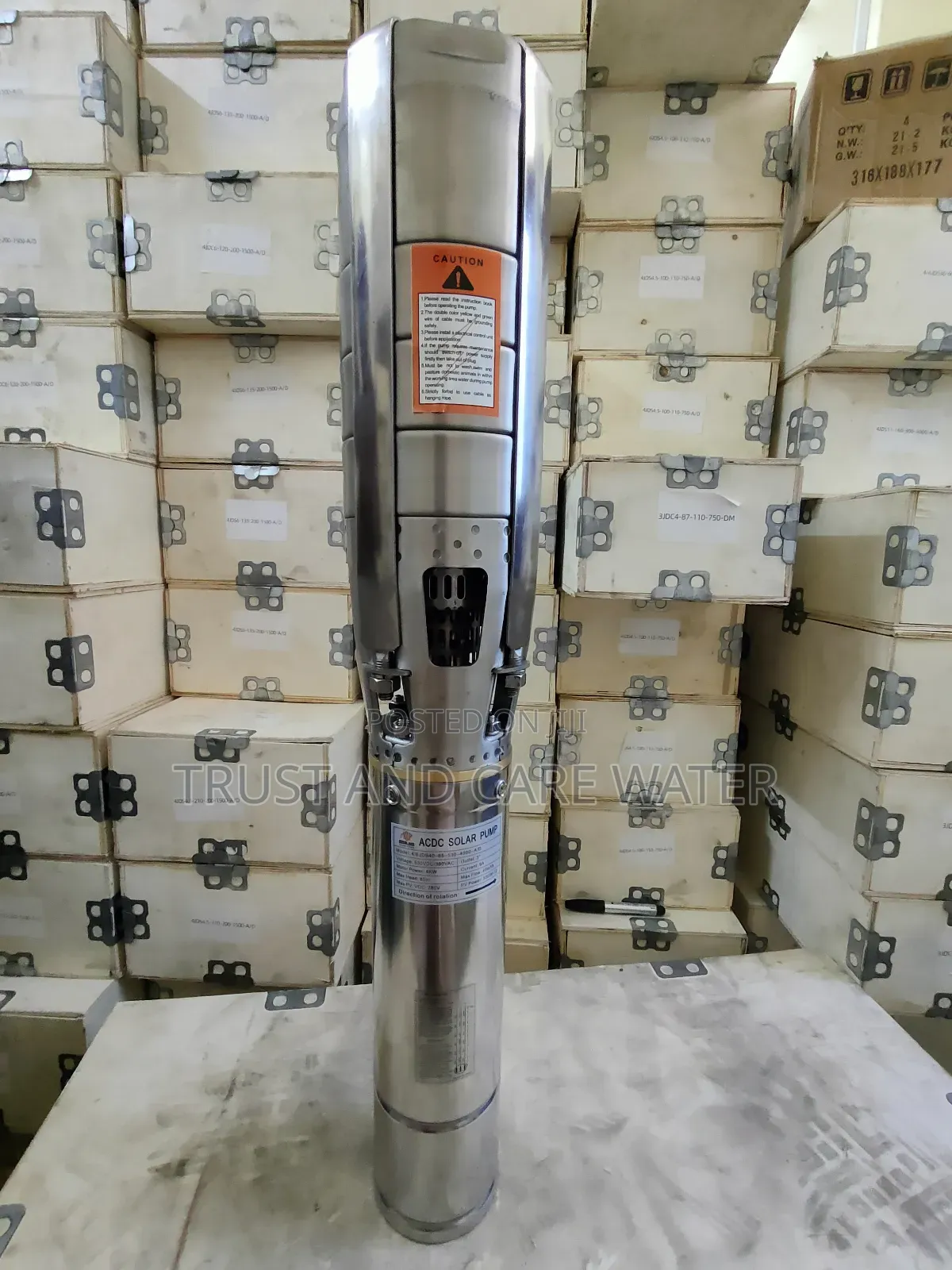 Solar Pump 5.5hp Dc/Ac Stainless Steel (3inch)