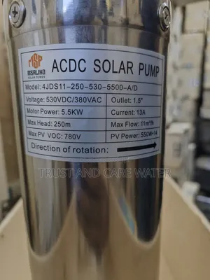 Solar Pump 7.5hp Dc/Ac Stainless Steel (Inch1.5)