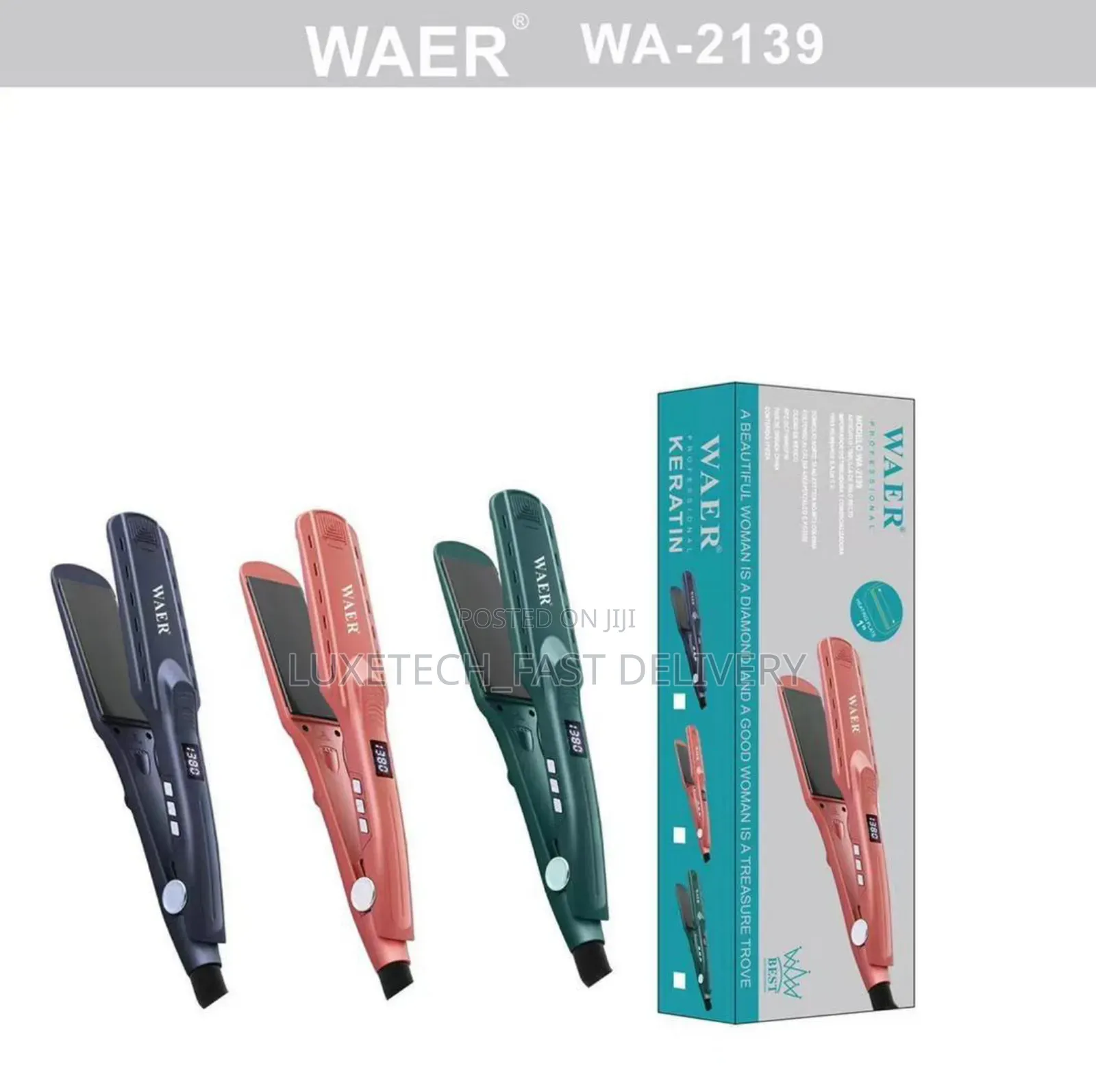 Waer Wa-2139 Keratin Professional Hair Straighteners
