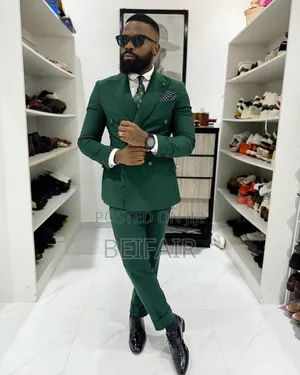 Green Double Breasted Suits