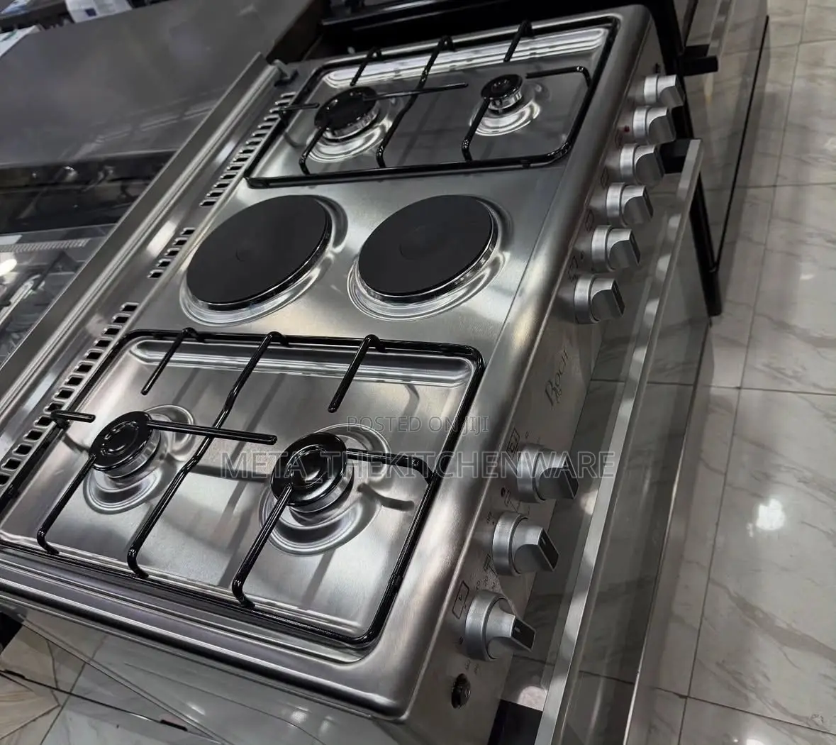 Roch Cooker 4 Gas + 2 Electric Hob + Electric Oven 90x60cm
