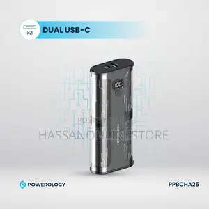 Powerology Crystalline Series Power Bank 20000mah Pd 65w
