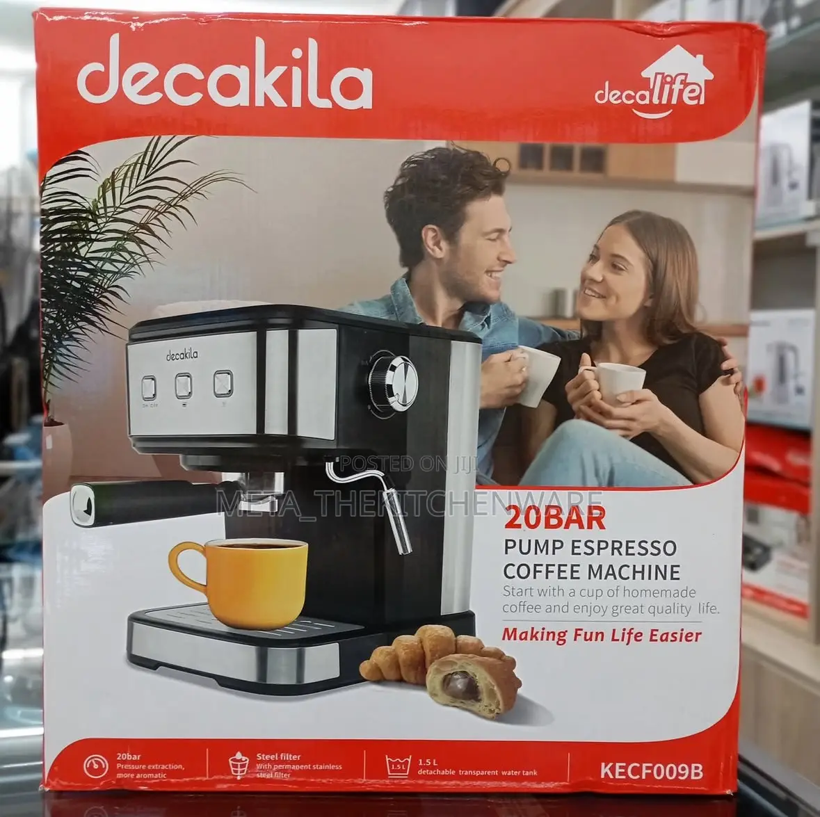 Decakila Espresso Coffee Machine 1.5l 240w