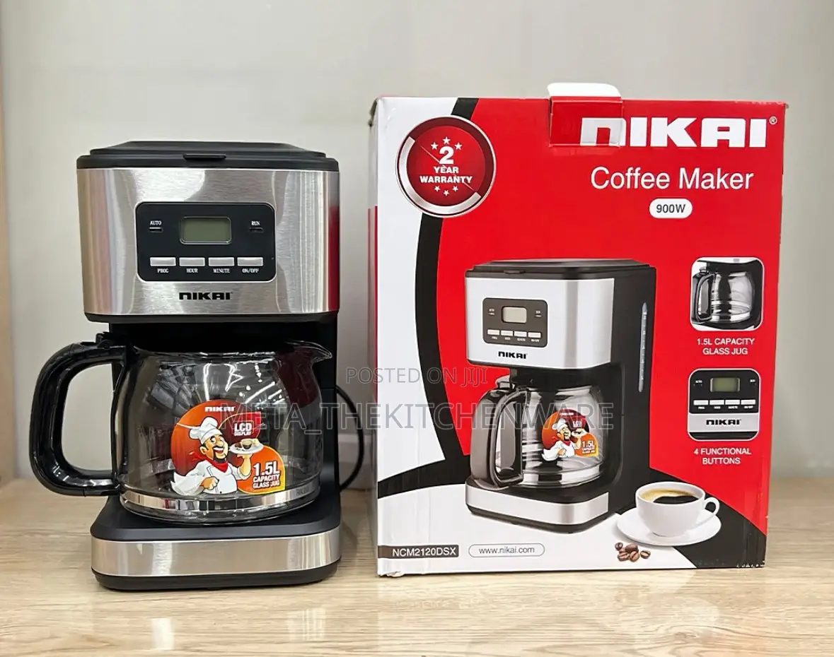 Nikai Coffee Maker Machine 1.5l 900w Ncm2120dsx