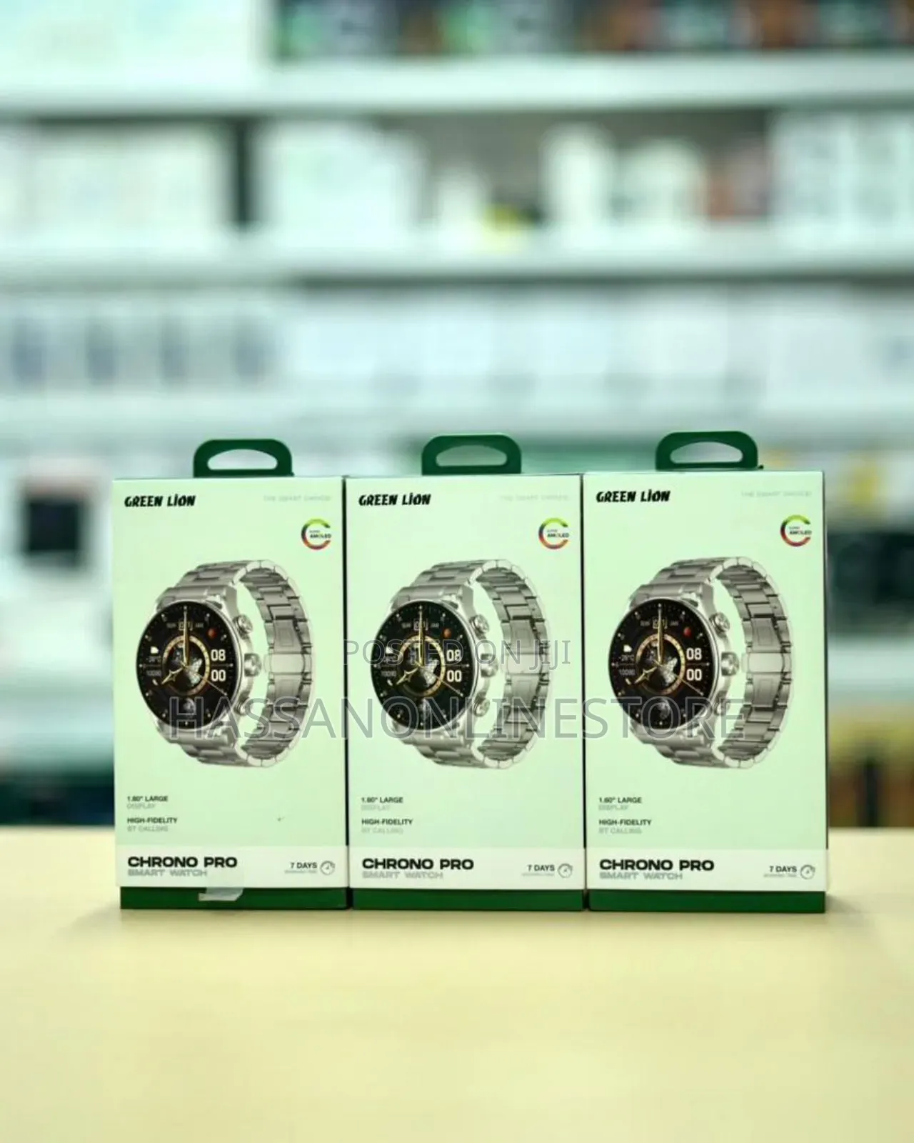 Green Lion Chrono Pro Smart Watch - Silver