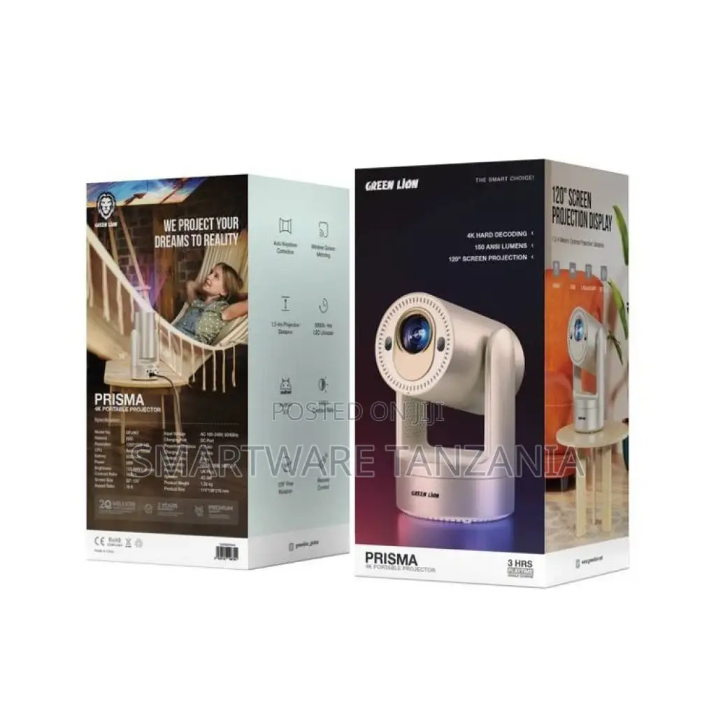 Green Lion Prisma Projector 5200mah - Gold