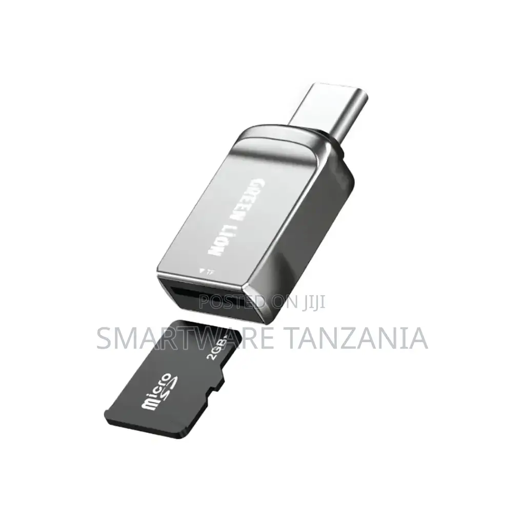 Green Lion Sd Card Reader Usb-C to Micro Sd - Silver