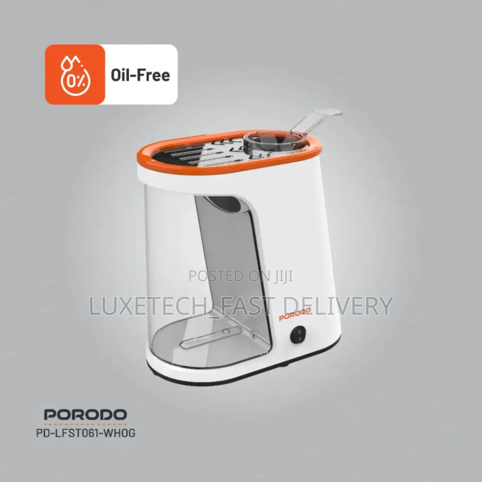 Porodo Air-Popped Popcorn Maker - Oil-Free Popping