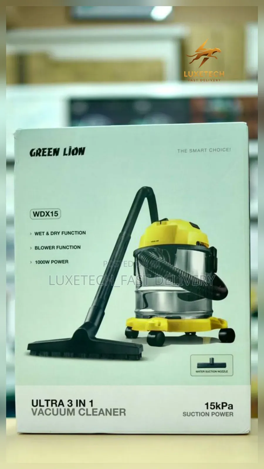 Green Lion Wet and Dry Vacuum Cleaner 12 Liters