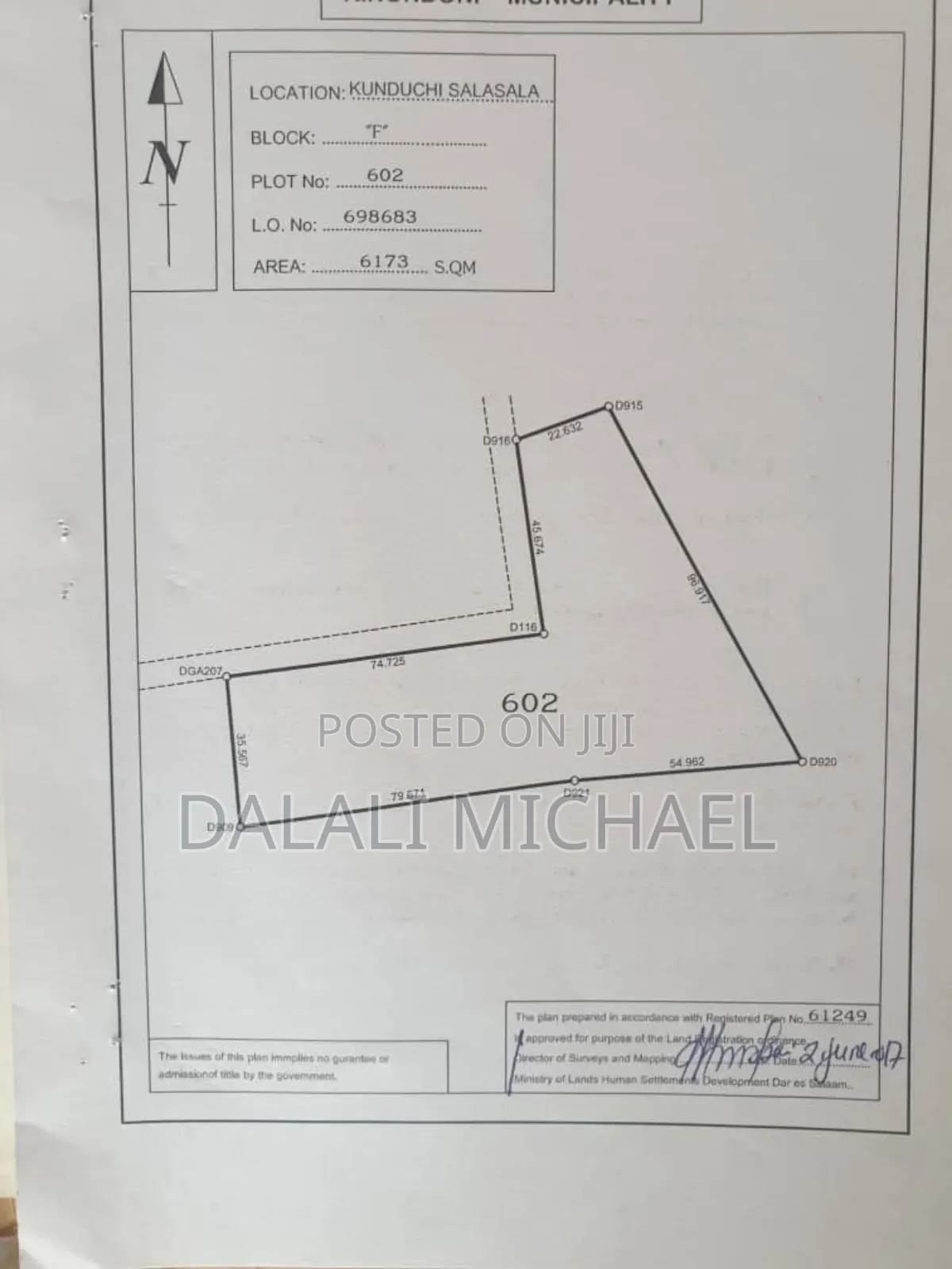 Plot for Sale Salasala Feza