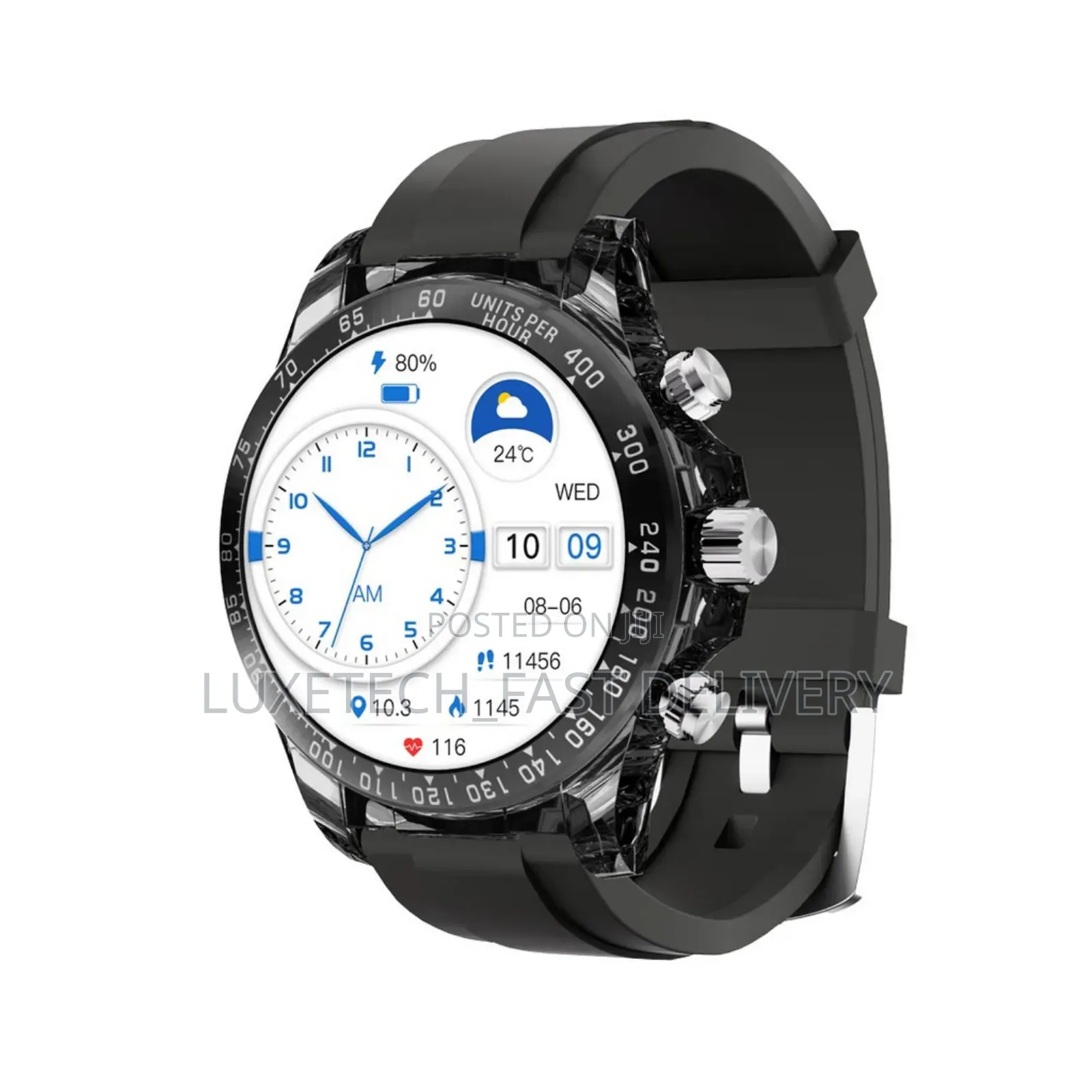 Premium Porodo Raytona Smart Watch With Amoled Display