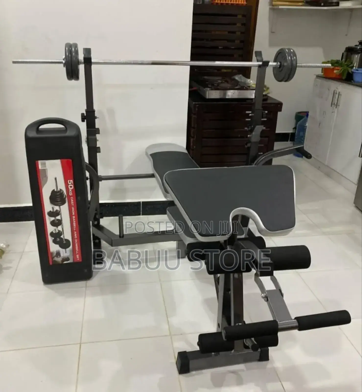 Complete Set Ya Bench Na Dumbbell 50kg