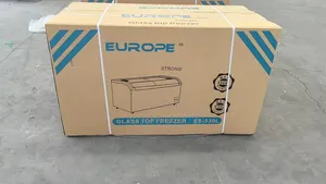 Commercial Chest Freezer With a Curved, Sliding Glass Lid