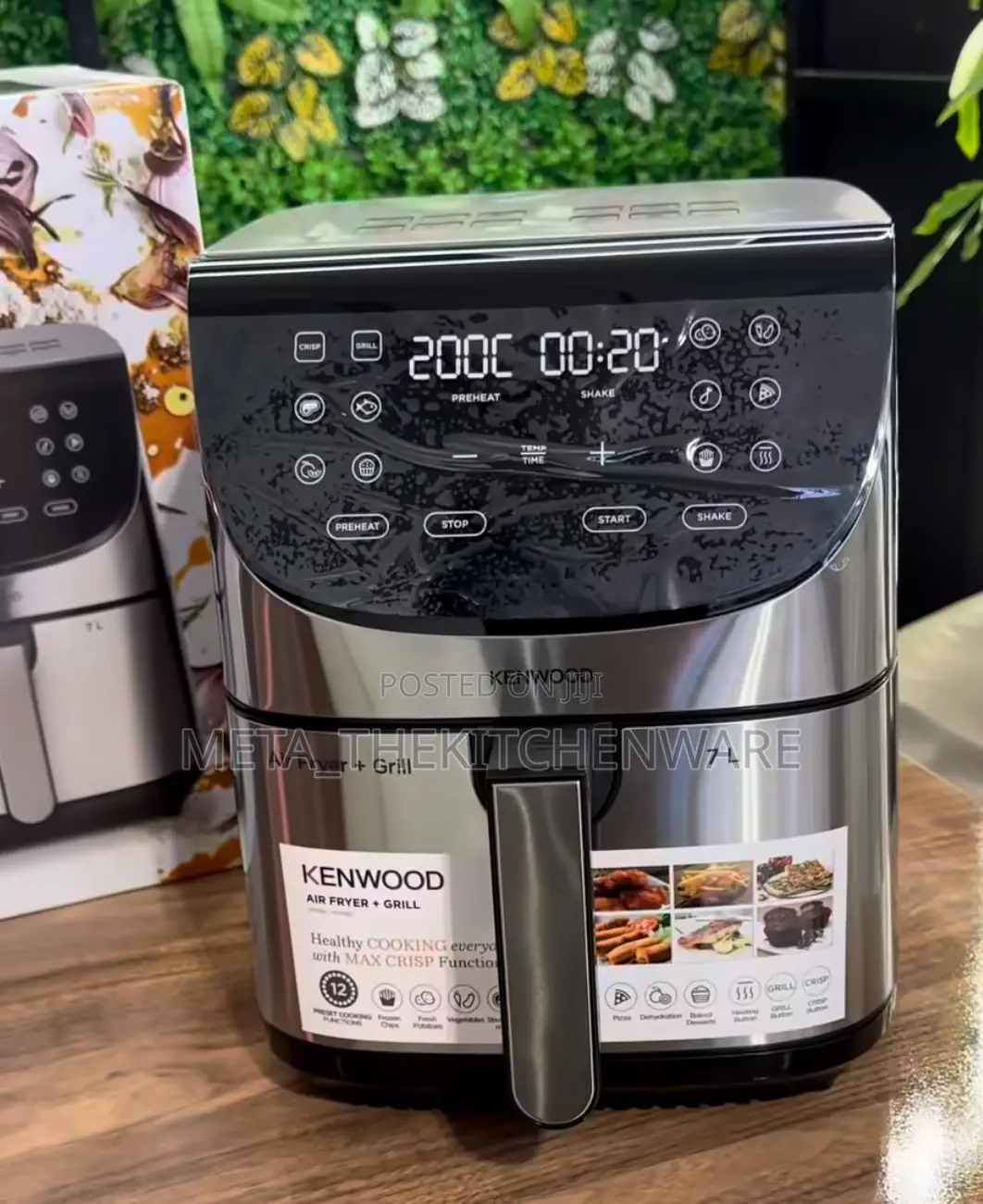 Kenwood Digital Air Fryer With Grill 7l 1800w Hfm80.000ss